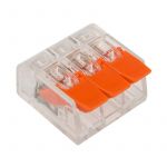 Клемма компактная многоразовая 221-413 3-проводная 0.14-4.0кв.мм (уп.50шт) Rexant 07-5203 Клемма компактная многоразовая 221-413 3-проводная 0.14-4.0кв.мм (уп.50шт) Rexant 07-5203