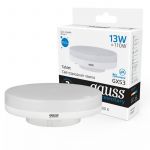 Лампа светодиодная Elementary 13Вт 950лм 6500К GX53 Gauss 83833 Лампа светодиодная Elementary 13Вт 950лм 6500К GX53 Gauss 83833