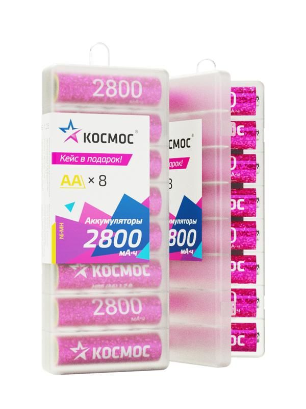 Аккумулятор R6 NI-MH 2800мА.ч 8b (уп.8шт) КОСМОС KOCR6NIMH2800mAh8B