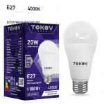 Лампа светодиодная 20Вт А60 4000К Е27 176-264В TOKOV ELECTRIC TKE-A60-E27-20-4K Лампа светодиодная 20Вт А60 4000К Е27 176-264В TOKOV ELECTRIC TKE-A60-E27-20-4K