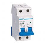 Выключатель автоматический модульный 2п C 2А 6кА NB1-63DC 500В DC (R) CHINT 182714 Выключатель автоматический модульный 2п C 2А 6кА NB1-63DC 500В DC (R) CHINT 182714