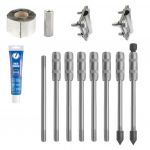 Комплект заземления оцинкованный 12 метров (d=16 мм х 1,5 метра)