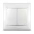 Выключатель 2-кл. СП Севиль 10А IP20 бел. UNIVersal С0023