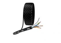 Кабель витая пара U/UTP кат.5E 4х2х24AWG solid CU PE OUTDOOR трос черн. (уп.305м) Эра Б0044432 Кабель витая пара U/UTP кат.5E 4х2х24AWG solid CU PE OUTDOOR трос черн. (уп.305м) Эра Б0044432