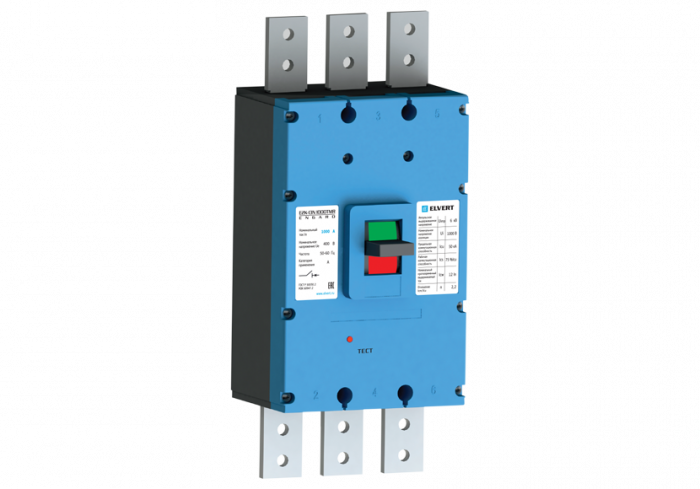 Силовой автоматический выключатель E2K-13N 1000TMR 4P 50кА ELVERT