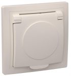 Розетка 1-м СП Кварта РСб10-3-ККм 16А IP20 с заземл. с крышкой крем. IEK ERK15-K33-16-DM Розетка 1-м СП Кварта РСб10-3-ККм 16А IP20 с заземл. с крышкой крем. IEK ERK15-K33-16-DM