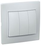 Выключатель 3-кл. СП Кварта 10А IP20 ВС10-3-0-КБ бел. IEK EVK30-K01-10-DM Выключатель 3-кл. СП Кварта 10А IP20 ВС10-3-0-КБ бел. IEK EVK30-K01-10-DM