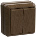 Выключатель 2-кл. ОП Октава 10А IP20 ВС20-2-0-ОД дуб IEK EVO20-K04-10-DC Выключатель 2-кл. ОП Октава 10А IP20 ВС20-2-0-ОД дуб IEK EVO20-K04-10-DC