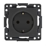 Розетка 1-м СП Стокгольм 16А IP20 с заземл. защ. шторки механизм черн. PROxima EKF EZR16-028-10 Розетка 1-м СП Стокгольм 16А IP20 с заземл. защ. шторки механизм черн. PROxima EKF EZR16-028-10