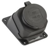 Розетка 1-м Омега РБу13-1-0м IP44 угловая настен. с заземл. с защ. крышкой каучук черн. IEK PKR22-016-2-K02 Розетка 1-м Омега РБу13-1-0м IP44 угловая настен. с заземл. с защ. крышкой каучук черн. IEK PKR22-016-2-K02