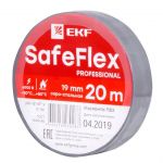 Изолента ПВХ 19мм (рул.20м) серо-стальн. SafeFlex EKF plc-iz-sf-st Изолента ПВХ 19мм (рул.20м) серо-стальн. SafeFlex EKF plc-iz-sf-st